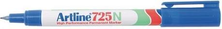 Actual product image Shachihata Artline 725N Permanent marker Extra fine round tip 0.4 mm Blue Refillable
