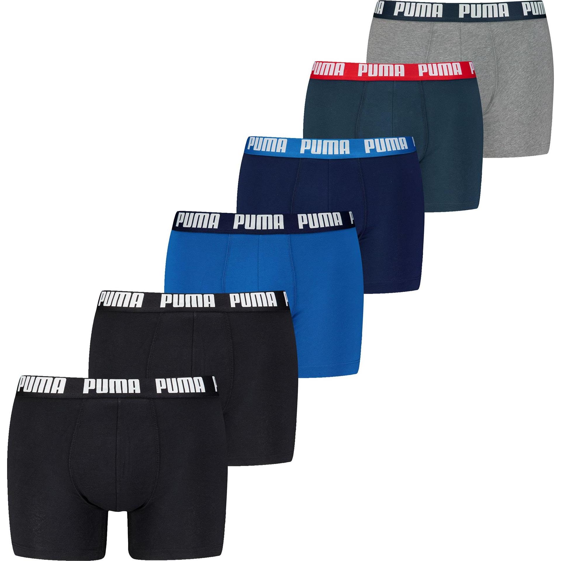 Puma, Herren, Unterhosen, Everyday Boxer, Mehrfarbig, (XL, 6er Pack)