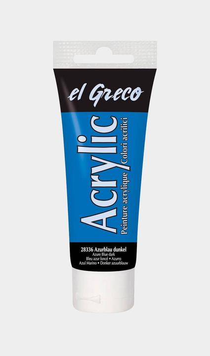 Produktbild Kreul el Greco Acrylic 75ml (Azurblau dunkel, 75 ml)