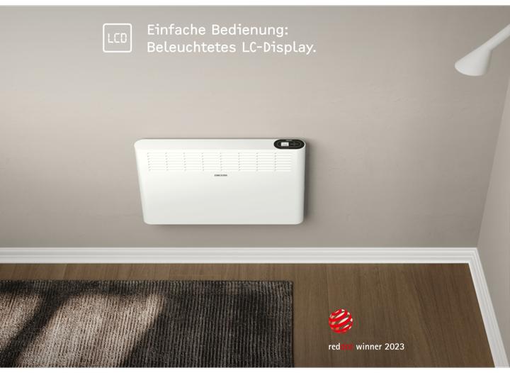Produktbild Stiebel Eltron CNS 2000 Plus LCD, 2,0 kW Wandkonvektor für ca. 25 m², TÜV geprüft (2000 W)