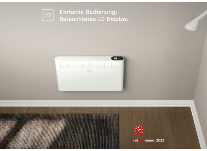 Produktbild Stiebel Eltron CNS 2000 Plus LCD, 2,0 kW Wandkonvektor für ca. 25 m², TÜV geprüft (2000 W)