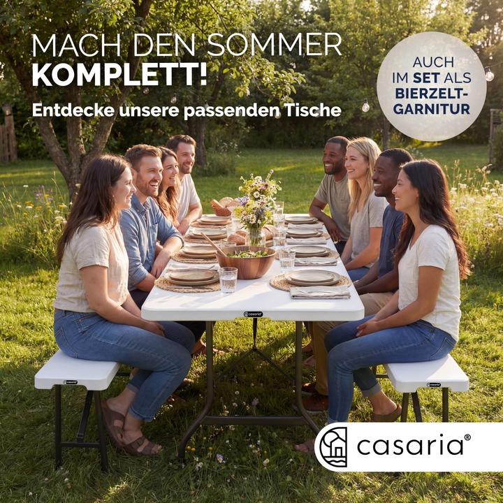 Image du produit Casaria Lot de 2 bancs pliants