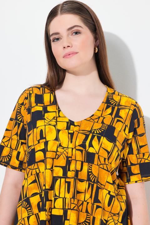 Produktbild Ulla Popken T-Shirt, Sonnen, V-Ausschnitt, Halbarm (50, 52)