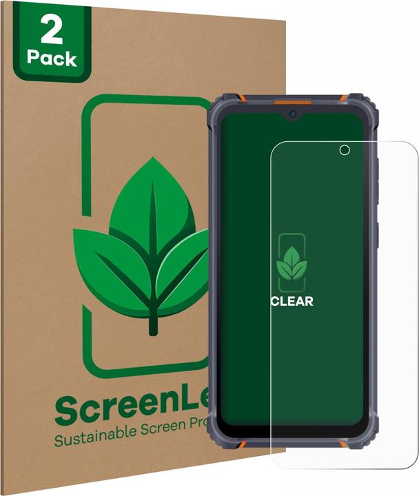 Actual product image ScreenLeaf Screen Protector sustainable Screen Protection, clear, anti-scratch (2 Piece, Hotwav W10 Pro)