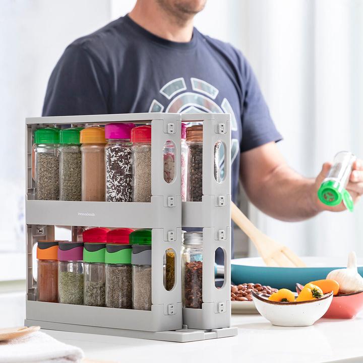 Actual product image InnovaGoods Sliding and swivelling spice rack