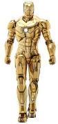 Actual product image Hot Toys Iron Man figurine Movie Masterpiece Diecast 1/6 Iron Man Mark III (Gold Color Version) Exc