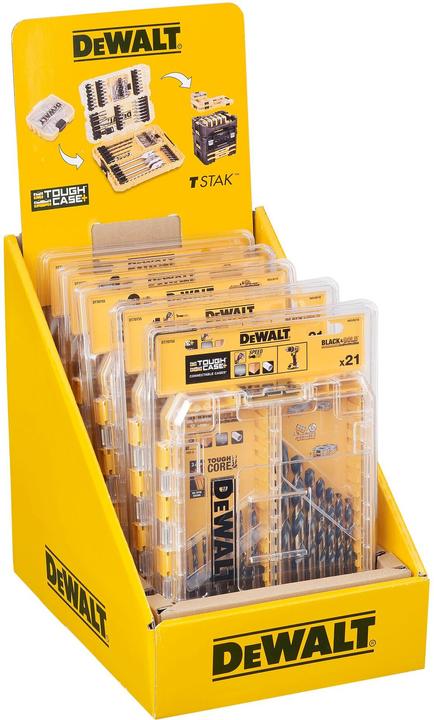 Produktbild DeWalt HSS Spiralbohrer Satz 1mm 12mm, 21teilig, für verschiedene Materialien (12 Millimeter)