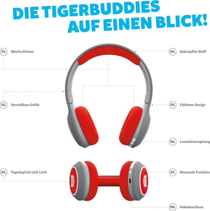 Produktbild Tigermedia Tigerbuddies Kopfhörer (Deutsch, Französisch, Italienisch, Englisch)