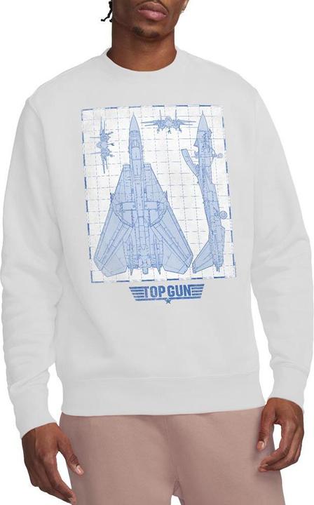 Immagine prodotto Top Gun Felpa Diagramma del Jet Adulto Unisex (M)