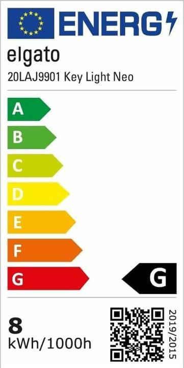 Energie-Label Elgato Key Light Neo (Studioleuchte, Videoleuchte)