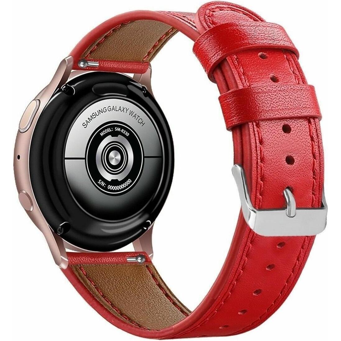 Thumbnail - Strap-it Lederarmband (Leder, Unite), Uhrenarmband, Rot