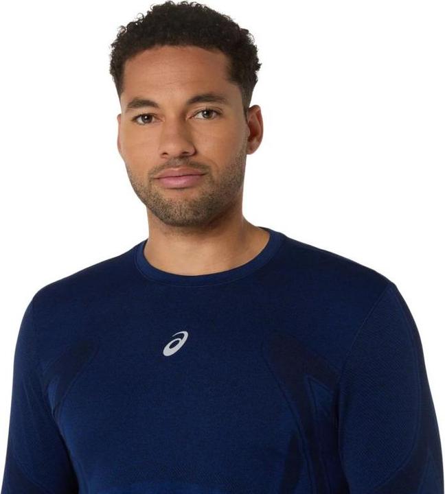 Actual product image ASICS Performance Road Seamless Langarm-Top Marineblau (M)