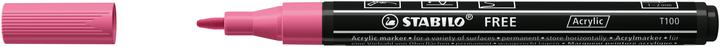Produktbild STABILO Acrylmarker - FREE Acrylic - T100 Rundspitze 1-2mm - Einzelstift - taffy pink (1x)