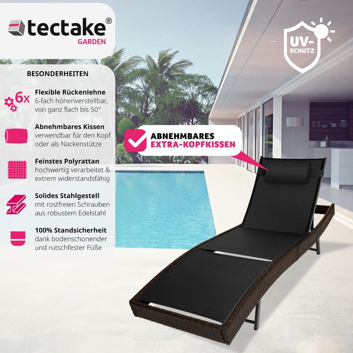 Immagine prodotto tectake Sdraio Moana (211 cm)