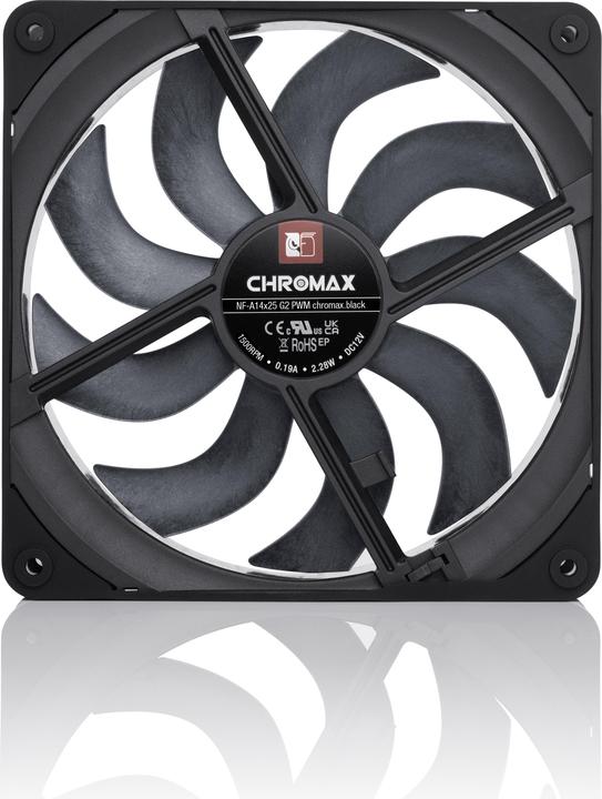 Productafbeelding Noctua NF-A14x25 G2 PWM chromax.black (140 mm, 1x)