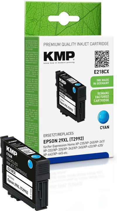 KMP Cartuccia d'inchiostro E218CX compatibile con Epson T 2992 XL (C)