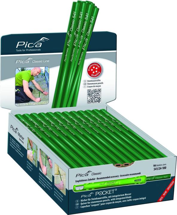 Actual product image Pica Stone carver's pencil Classic 541 length 24 cm 10H unsharpened (1 x)