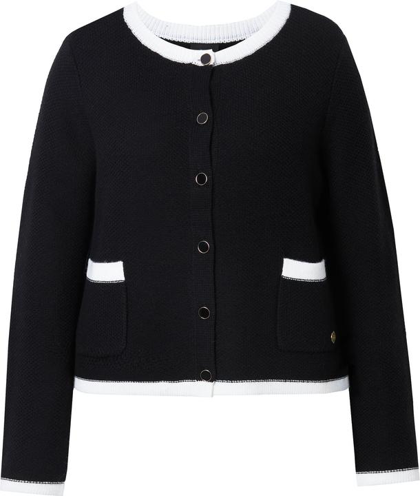 Produktbild Ulla Popken Strickjacke, Schmuckbündchen, Rundhals, Taschen, Langarm (50, 52)