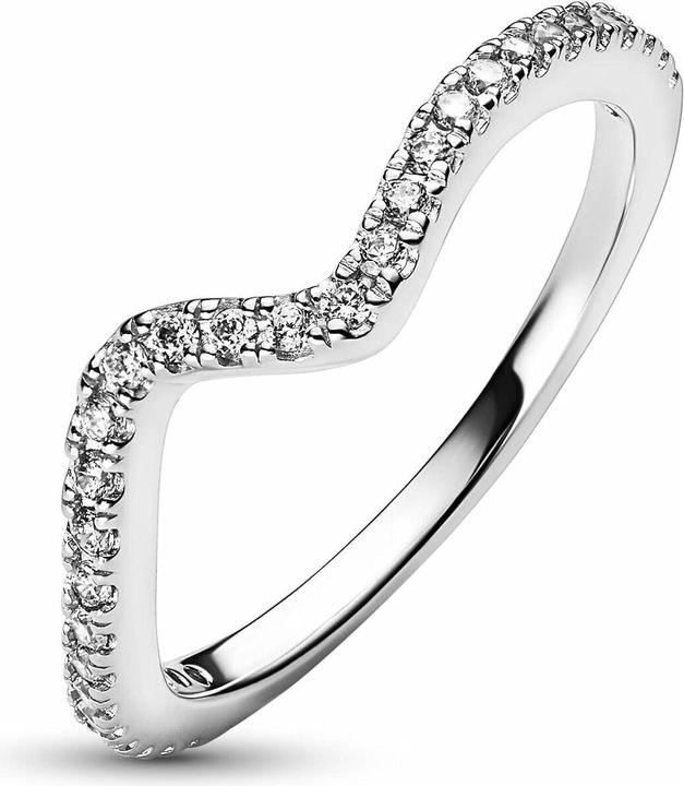 Actual product image Pandora Sparkling Wave Ring (56, 925 Silver)