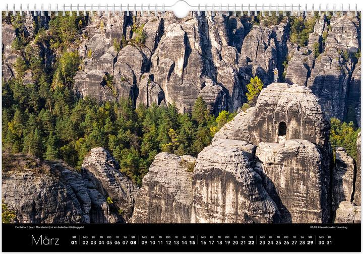 Produktbild Kalender Schsische Schweiz Luftaufnahmen 2026