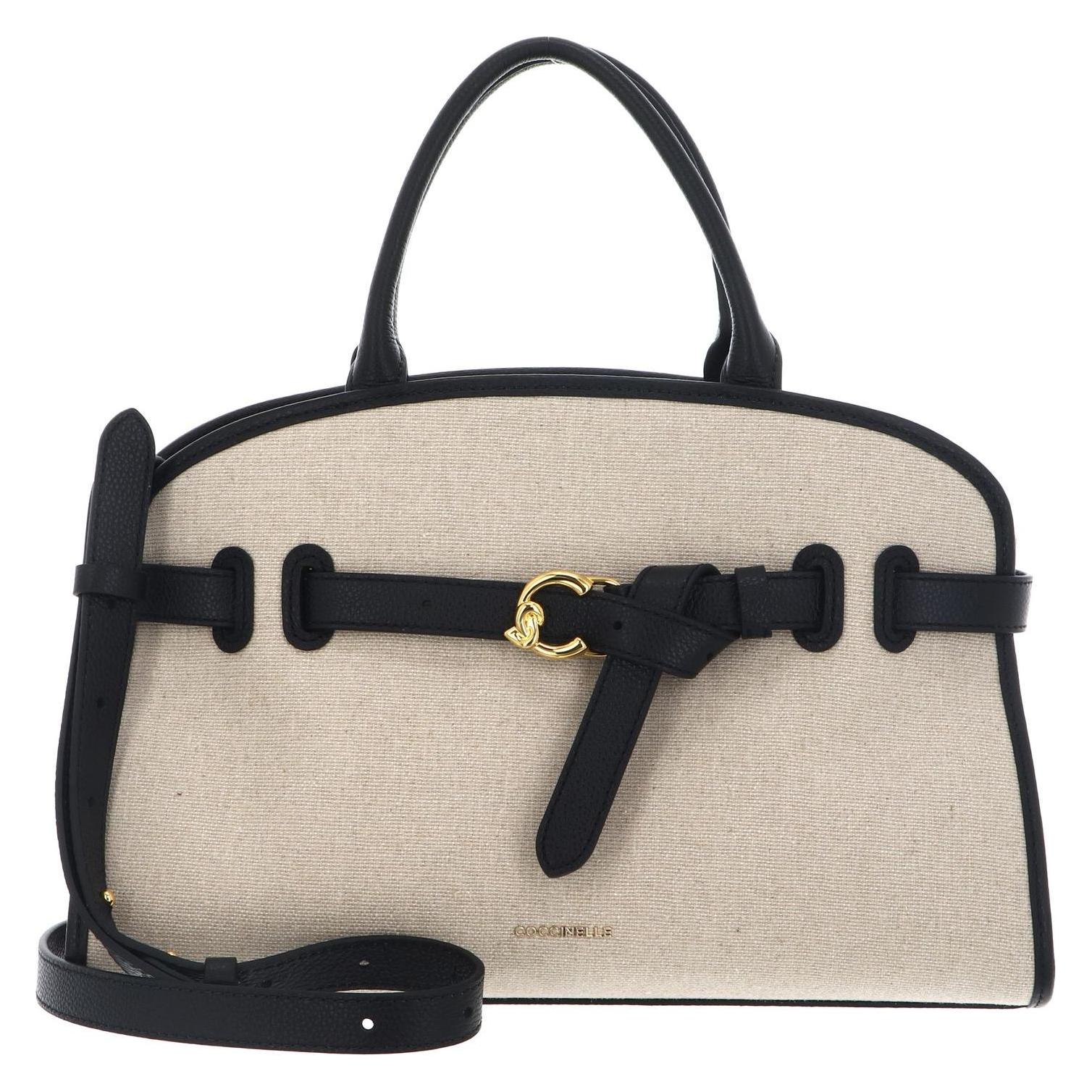 Coccinelle, Damen, Handtasche, Sabine Canvas Handbag, Beige