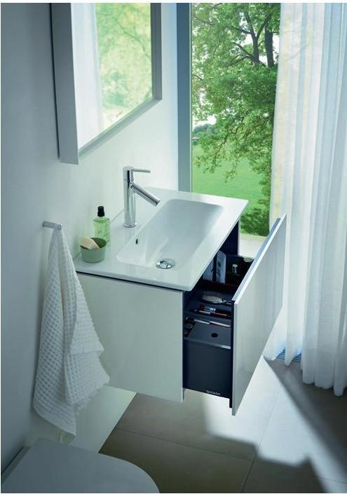 Produktbild Duravit Möbel-WT ME by Starck compact m ÜL m HLB 630x400mm 1 Hahnloch weiss (400 mm, 630 mm)