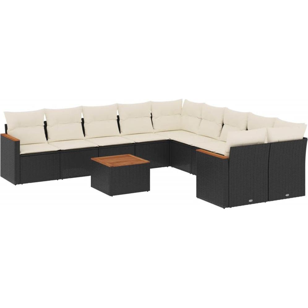 VidaXL, Gartenlounge, 10-tlg. Garten-Lounge-Set mit Kissen