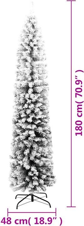 Produktbild vidaXL Schlanker Weihnachtsbaum (180 cm)