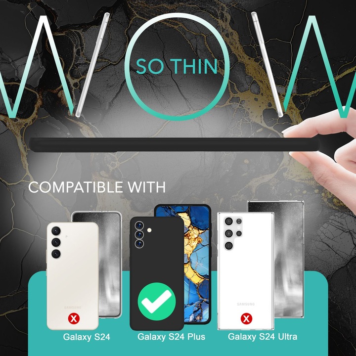 Actual product image Nalia Extremely Thin 0.3mm Matt Hardcase (Samsung Galaxy S24+)
