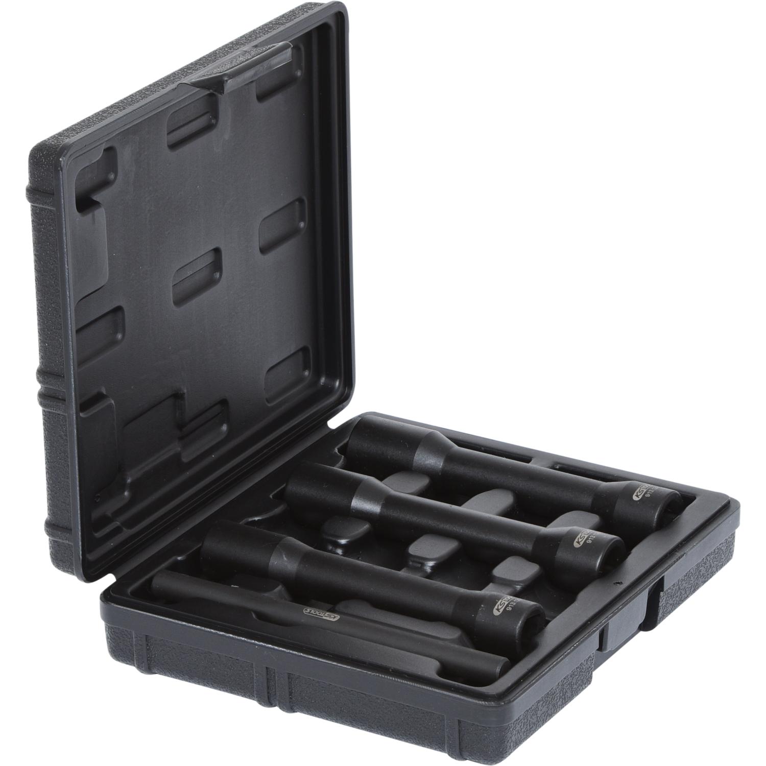 KS Tools, Steckschlüssel + Stecknuss, 1/2" Profil-Kraft-Stecknuss-Satz XL, Spiralnut, 4 Teile
