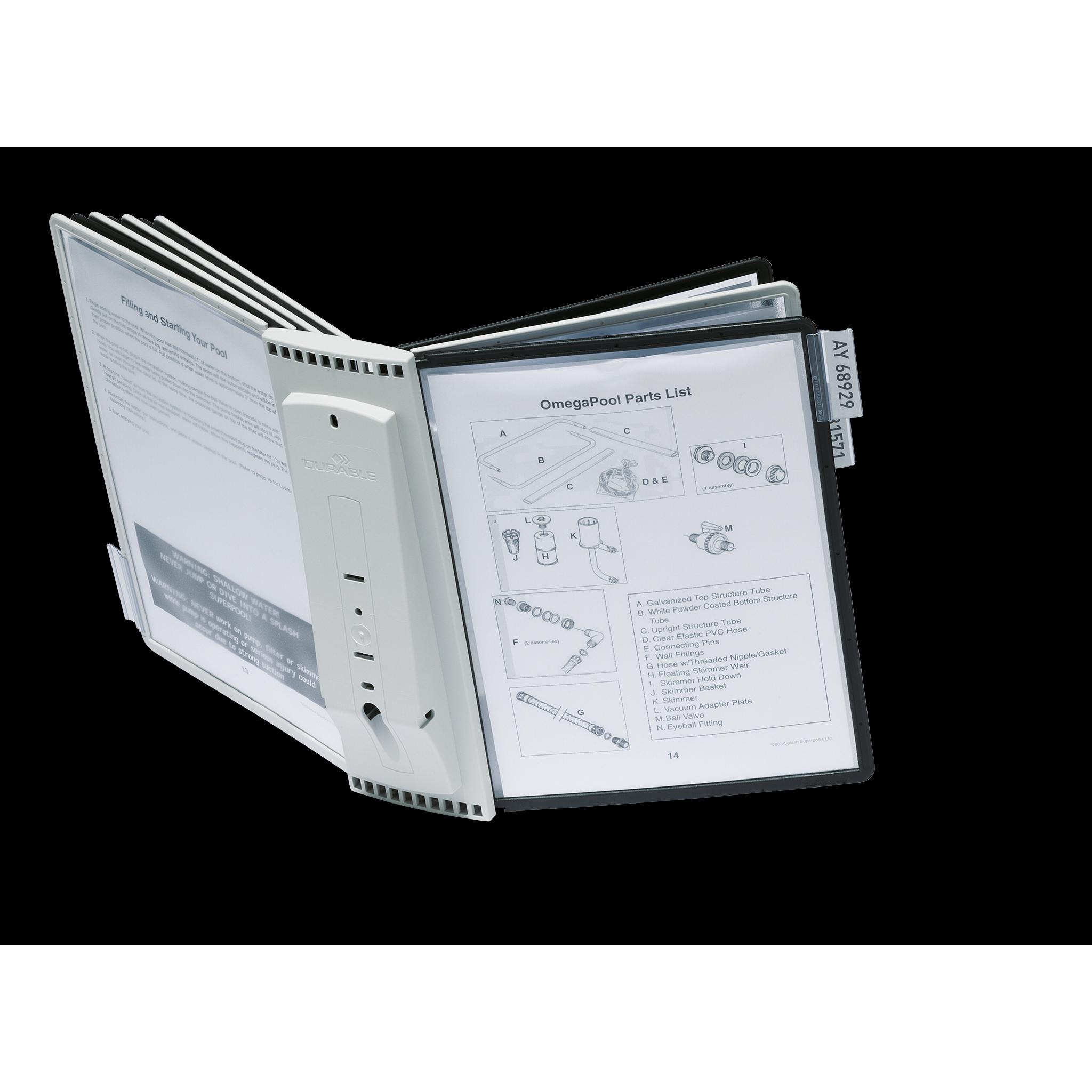 Durable, Informationsschild, Sichttafelsystem Sherpa Wall 10
