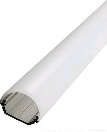 Image du produit EGB F2002620 Profilé d'angle en aluminium 45B17,5x17,5mm, L2000mm pour bandes max B10mm, couvercle rond