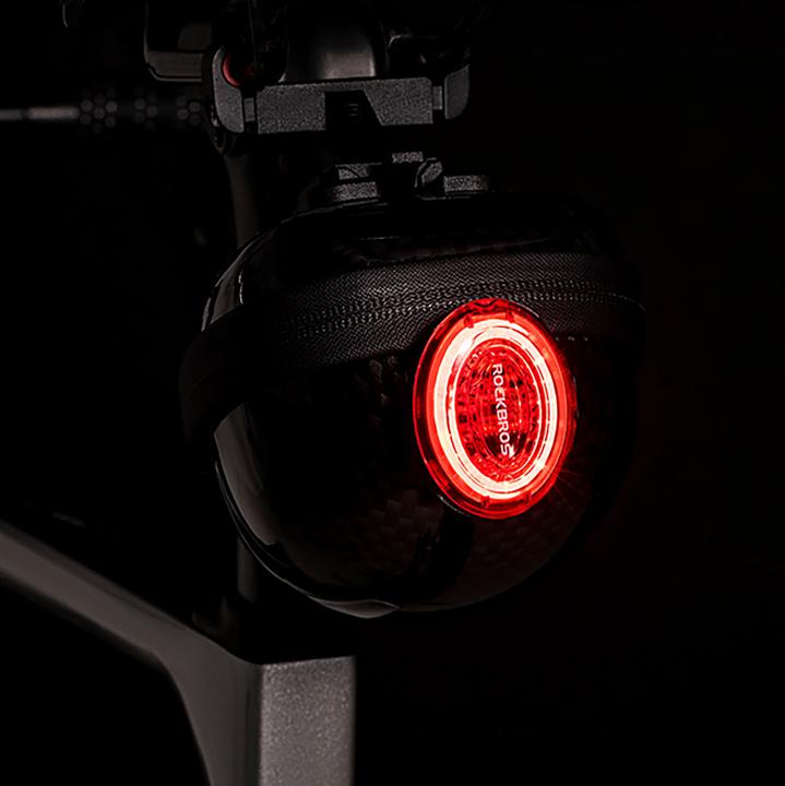 Actual product image Rockbros Rigid Hard Shell Compact Saddle Bag 0.4l - Black (Saddle bag)