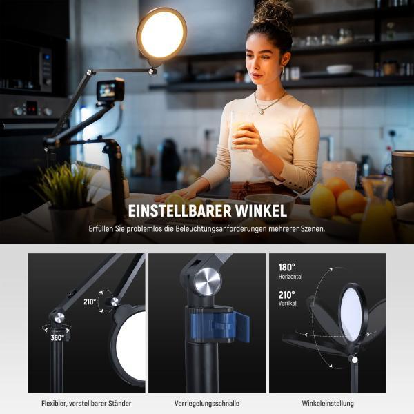 Actual product image Neewer Ringlicht R18 LED-Leuchte mit Tischhalterung (Ring light)