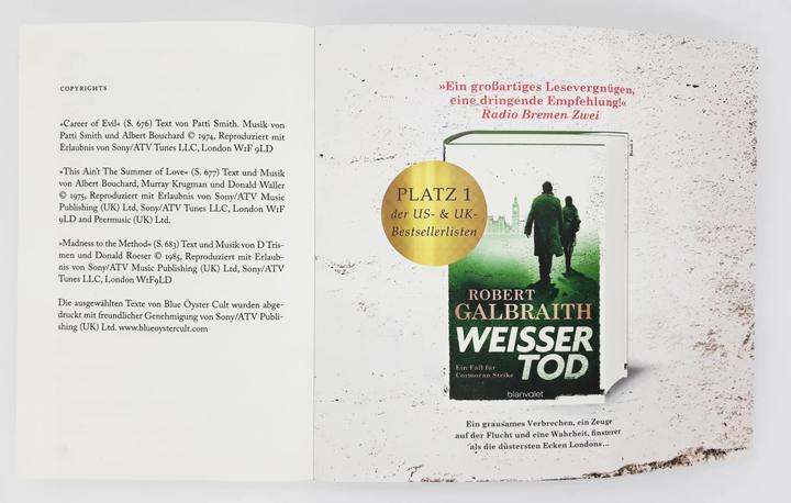 Actual product image Der Seidenspinner (German, Christoph Göhler, Kristof Kurz, Robert Galbraith, Wulf Bergner, 2016)