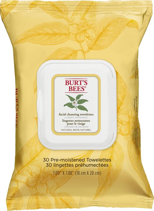 Actual product image Burt's Bees Facial Cleansing Towelettes White Tea (Facial cleansing wipes)