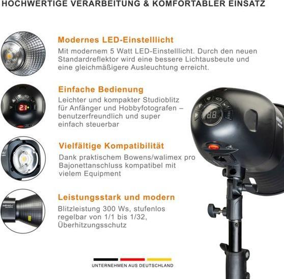 Produktbild Walimex pro Newcomer 300 II Set Single (300 W, Set)