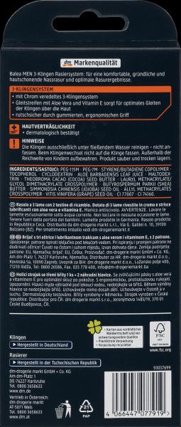 Actual product image dm Balea MEN Shaver 3-blades
