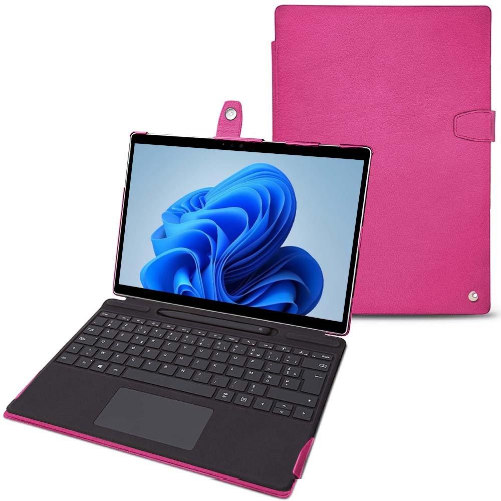 Noreve Lederschutzhülle Microsoft Surface Pro8 (Microsoft Surface Pro 8), Tablet Hülle, Rosa