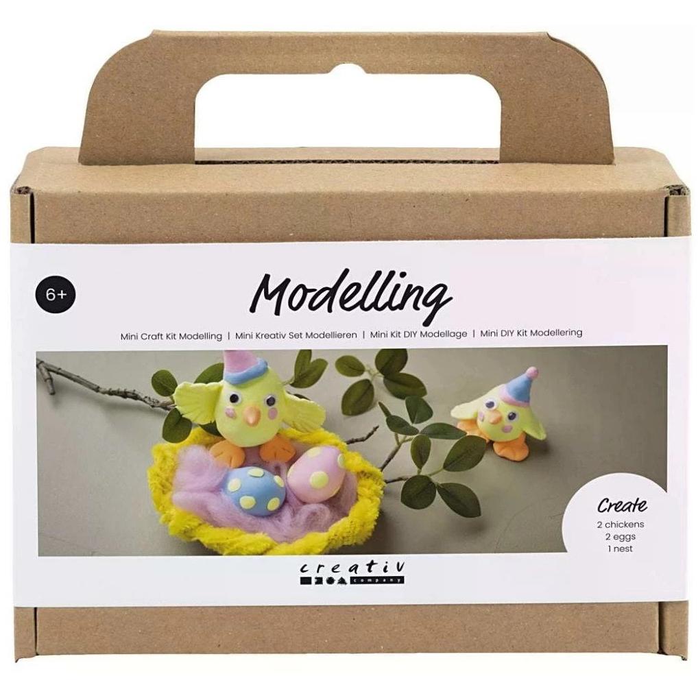 Creativ Company Modellier-Set Osterfamilie Mehrfarbig