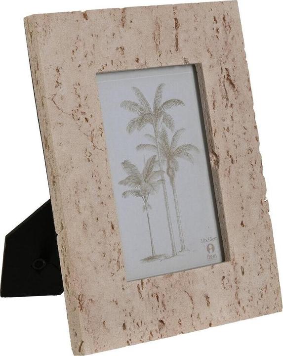 Esprit Fotorahmen Home Beige Harz Kristall Marmor Urban 18 x 2 x 22 cm (10 x 15 cm)
