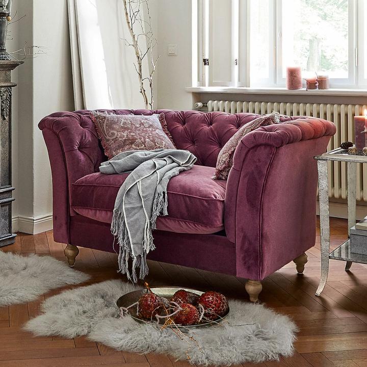 Actual product image Loberon Sofa Clères purple