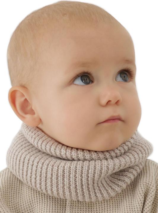 Immagine prodotto Maxte Mädchen Winter-Schlauchschal – 100% Extra Feine Merinowolle Vanilla