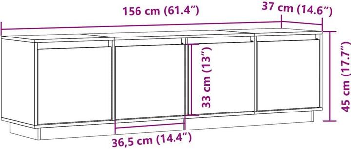 Produktbild vidaXL TV-Schrank (156 x 37 x 45 cm)