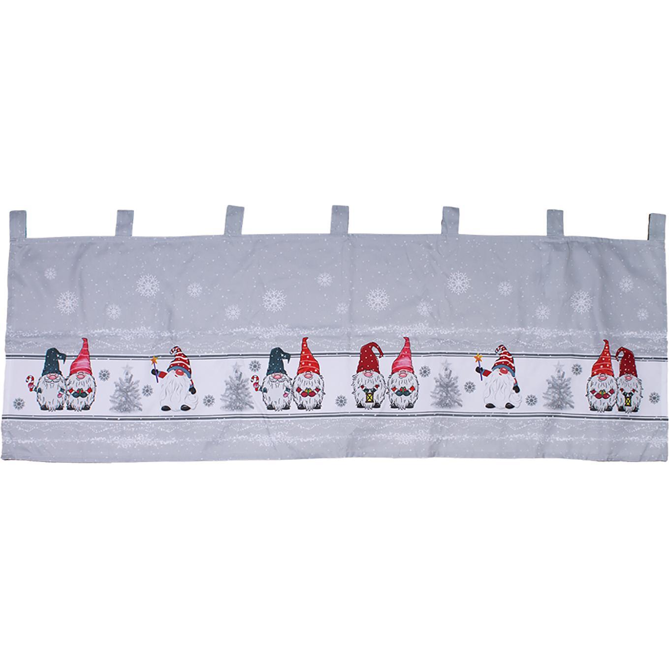 Mojawo, Weihnachtsbeleuchtung, X-Mas Gardine Scheibengardine beleuchtet Fenstergardine LED 45x120cm