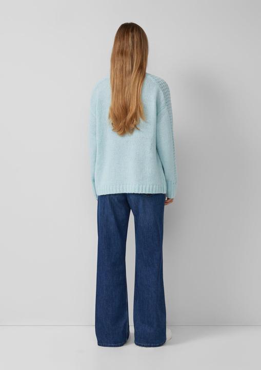 Produktbild s.Oliver Strickpullover Strickpullover aus Alpakamix im Relaxed Fit (44)