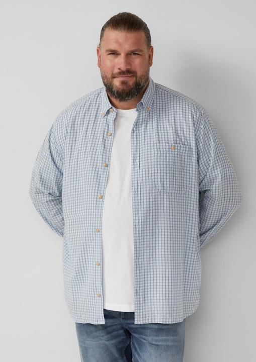 Immagine prodotto s.Oliver Hemd Regular Fit: Gewaschenes Hemd mit Karomuster (4XL, XXL)