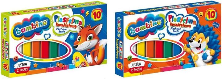 Produktbild St. Majewski Kinderknete quadratisch, 10 Farben