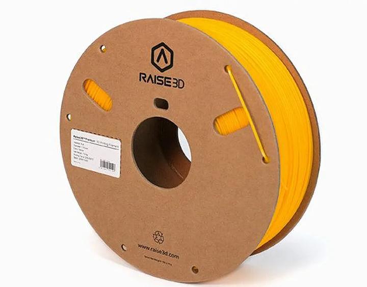 Image du produit Raise3D (S)5.11.00104 Filament Premium PLA 1.75 mm 1000 g jaune (PLA, 1.75 mm, 1000 g, Jaune)
