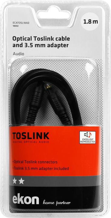 Actual product image Ekon Toslink–Toslink (1.80 m, Optical)